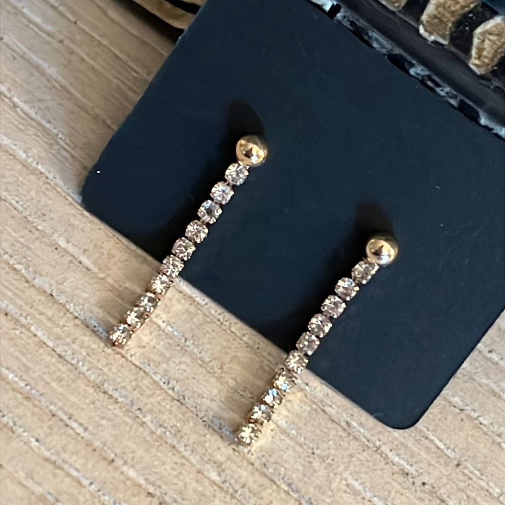 Ann Taylor Crystal Drop Earrings